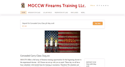 Desktop Screenshot of moccwfirearmstraining.com