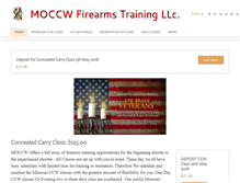 Tablet Screenshot of moccwfirearmstraining.com